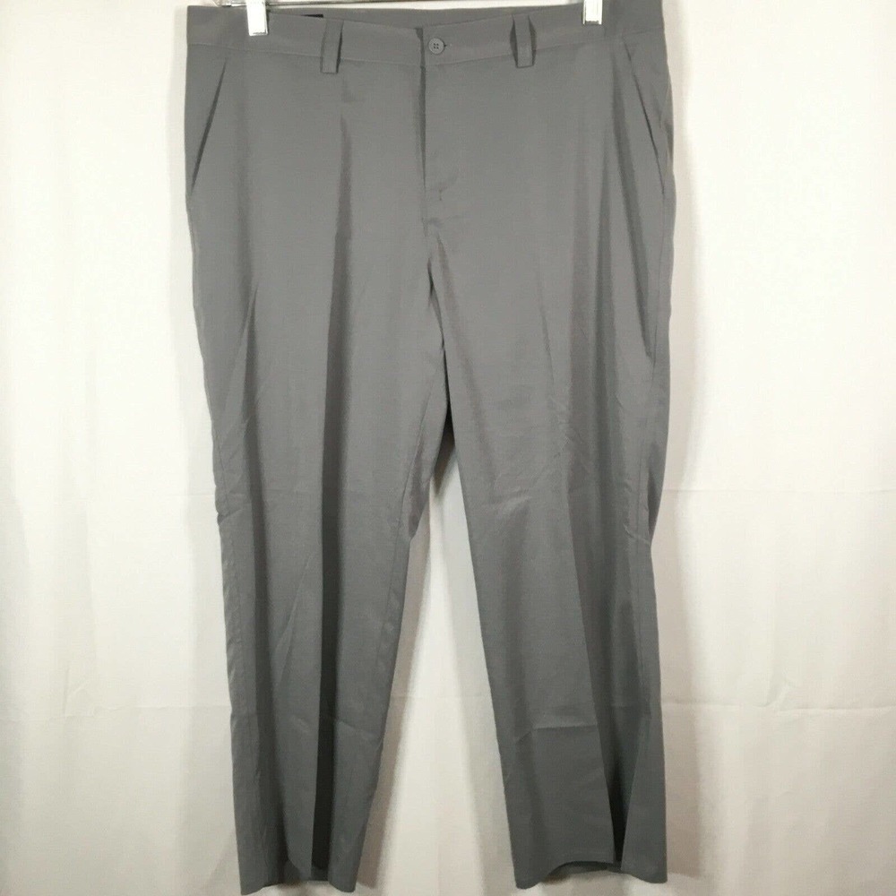 Smallwoods Yachtwear Pants Mens Sz 36 Gray Stretch Sailing Casual Chino Short